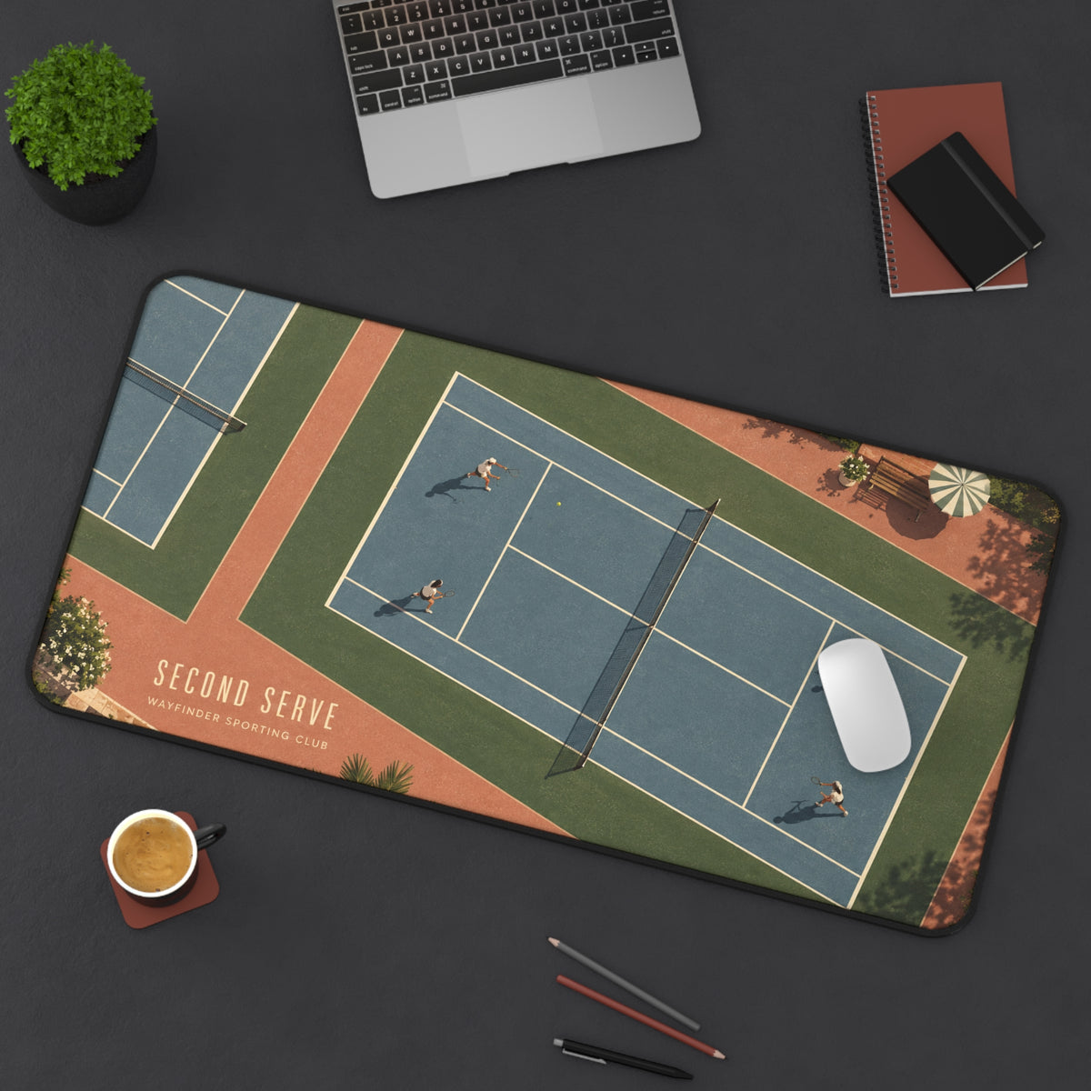 Second Serve 16" × 32" Desk Mat