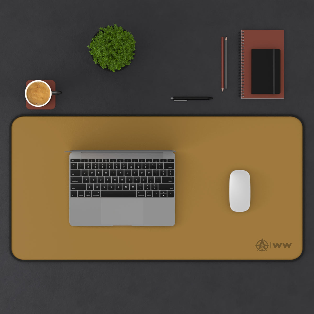 Ochre 16" x 32" Desk Mat