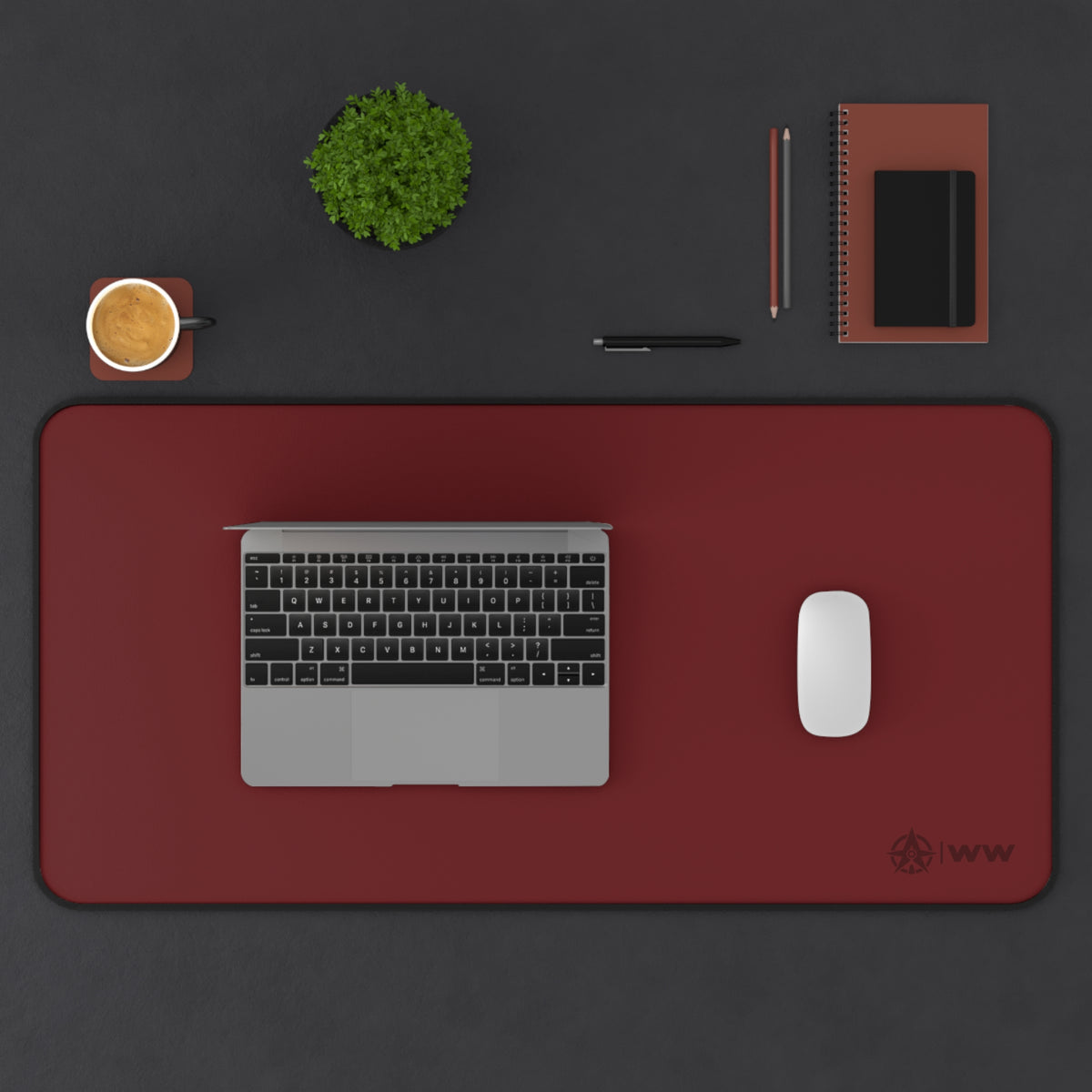 Oxblood 16" x 32" Desk Mat