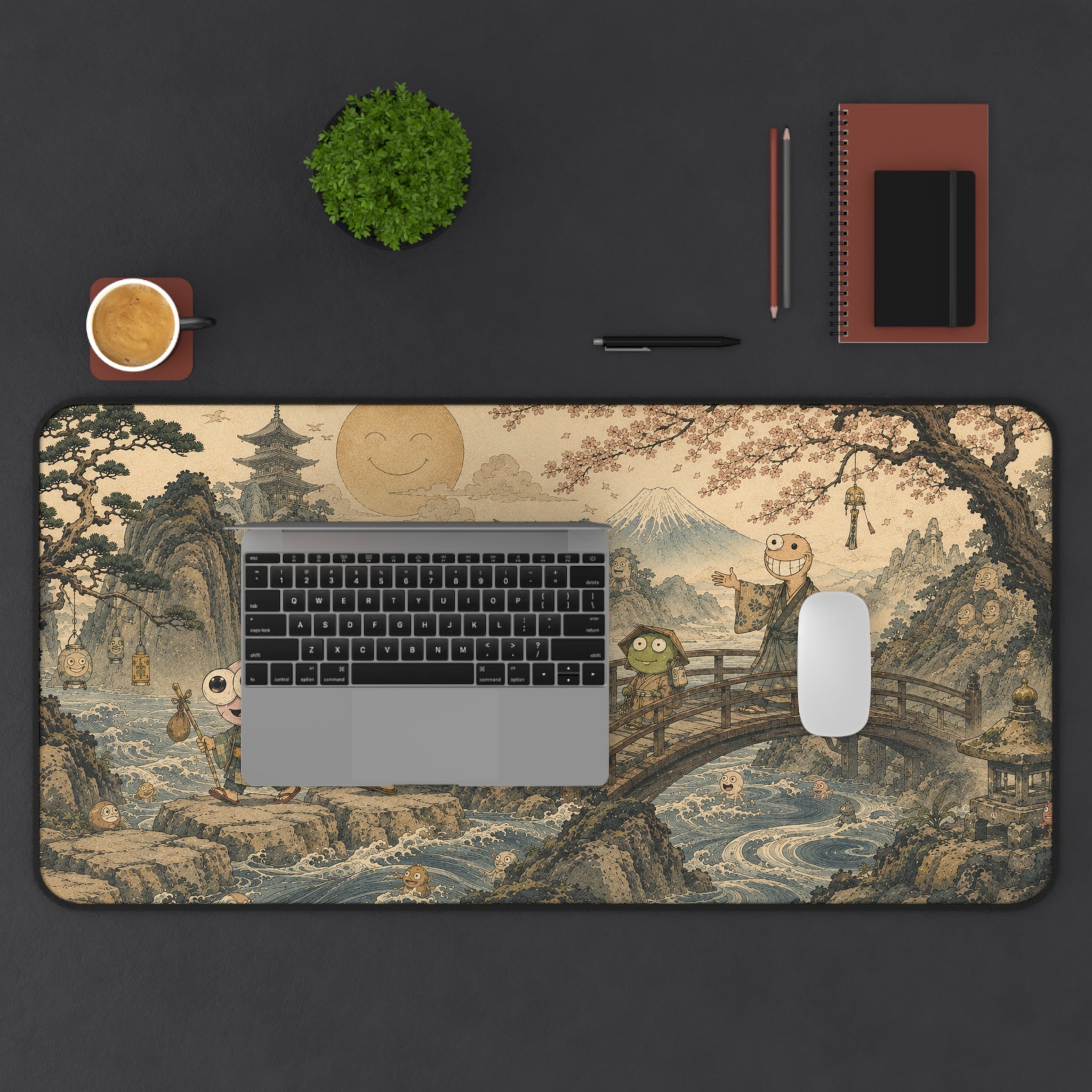Mandatory Team Outing 16" × 32" Desk Mat