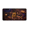 Midnight Static 16" × 32" Desk Mat
