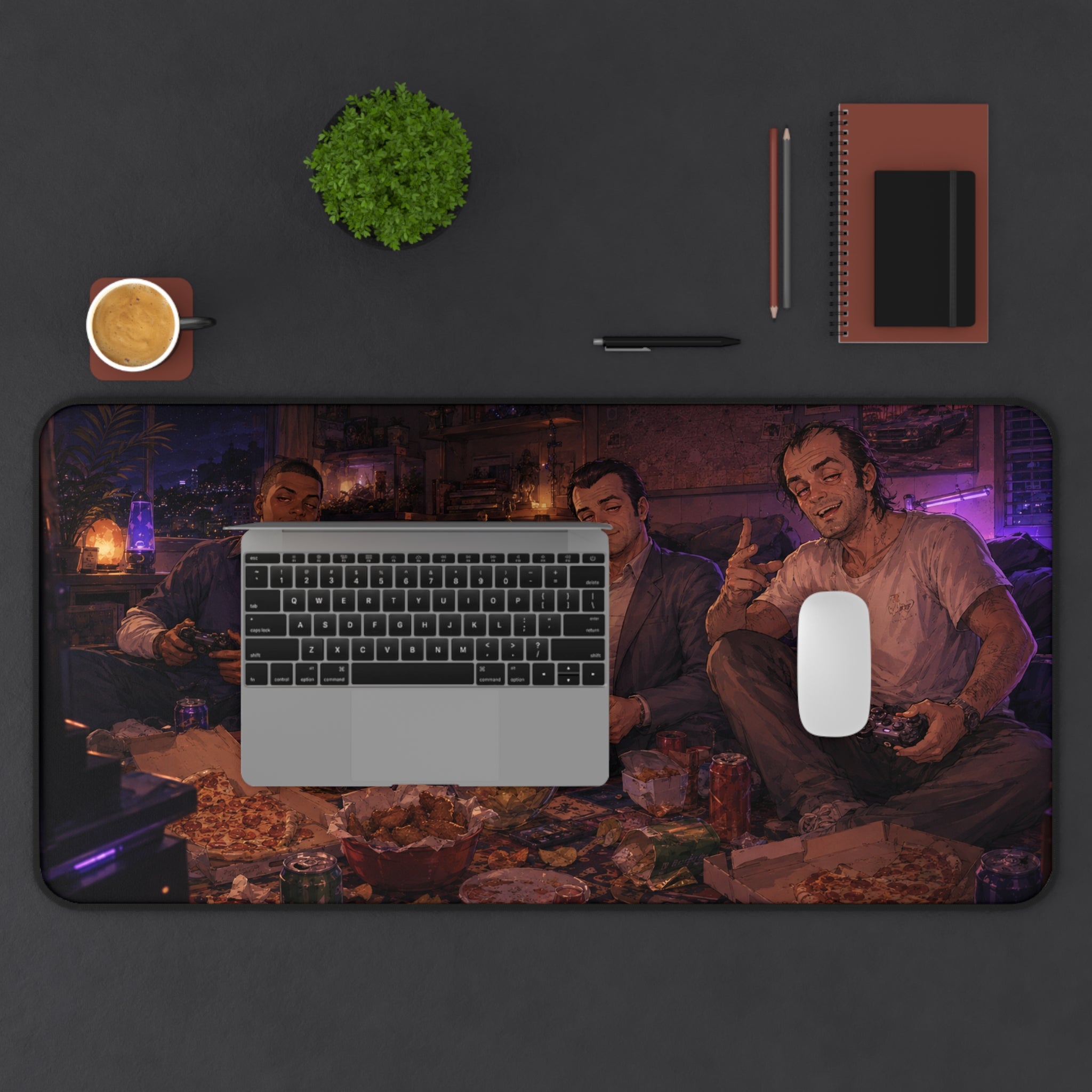 Last Save Before Sunrise 16" × 32" Desk Mat