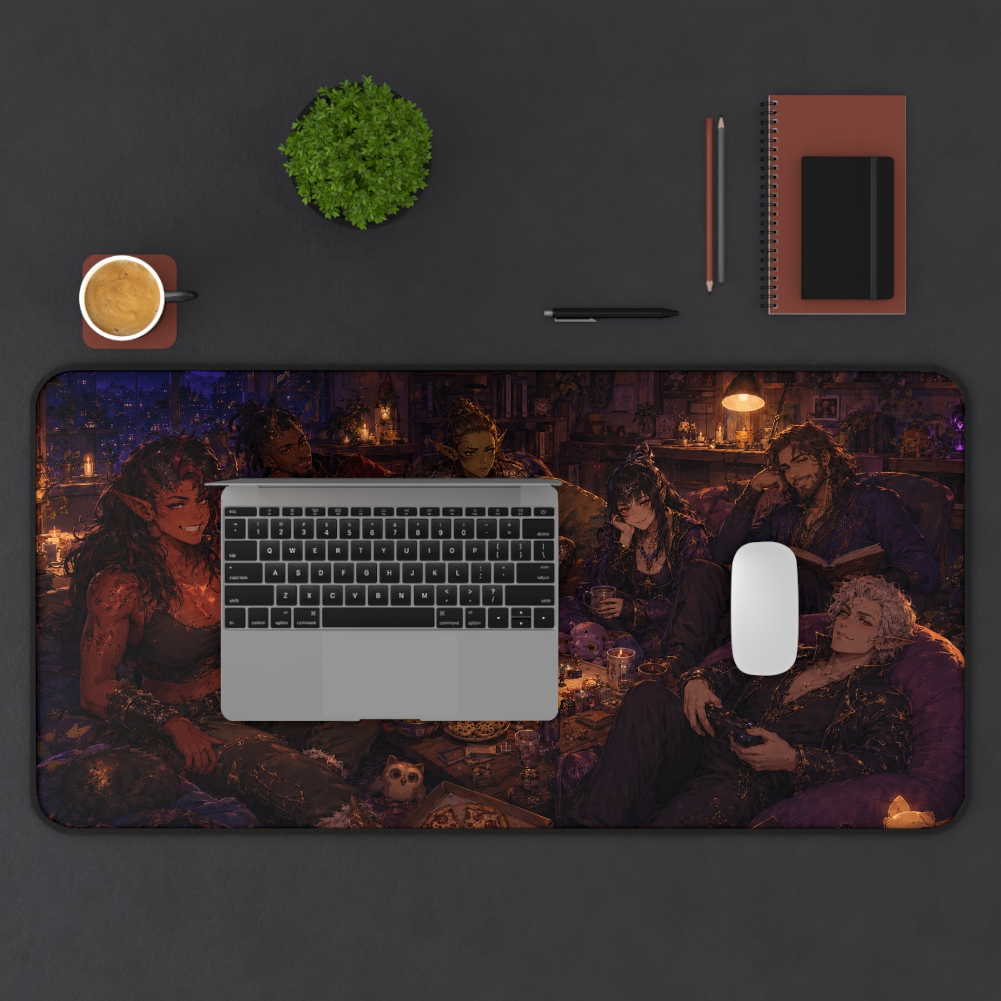Long Rest Pending  16" × 32" Desk Mat