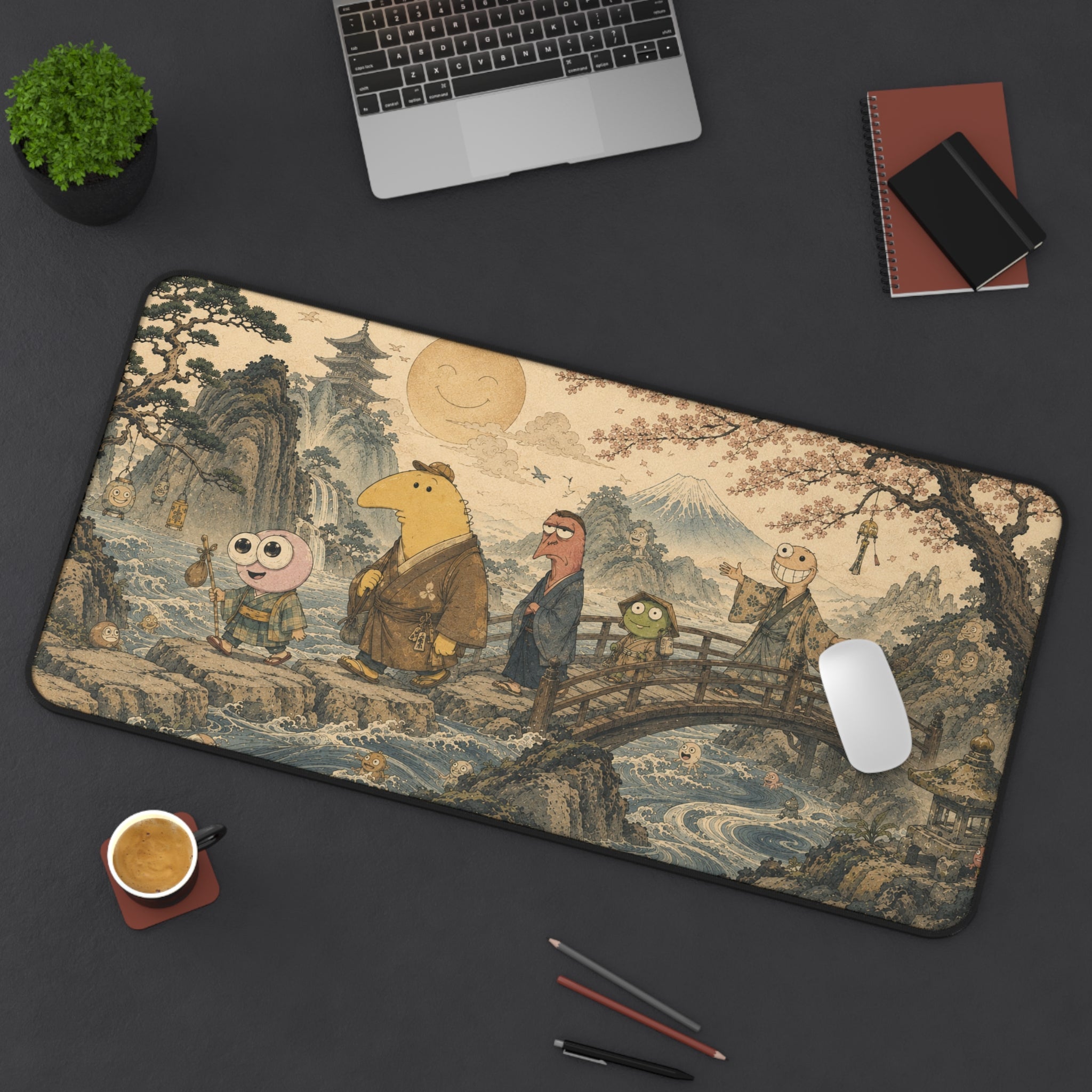 Mandatory Team Outing 16" × 32" Desk Mat