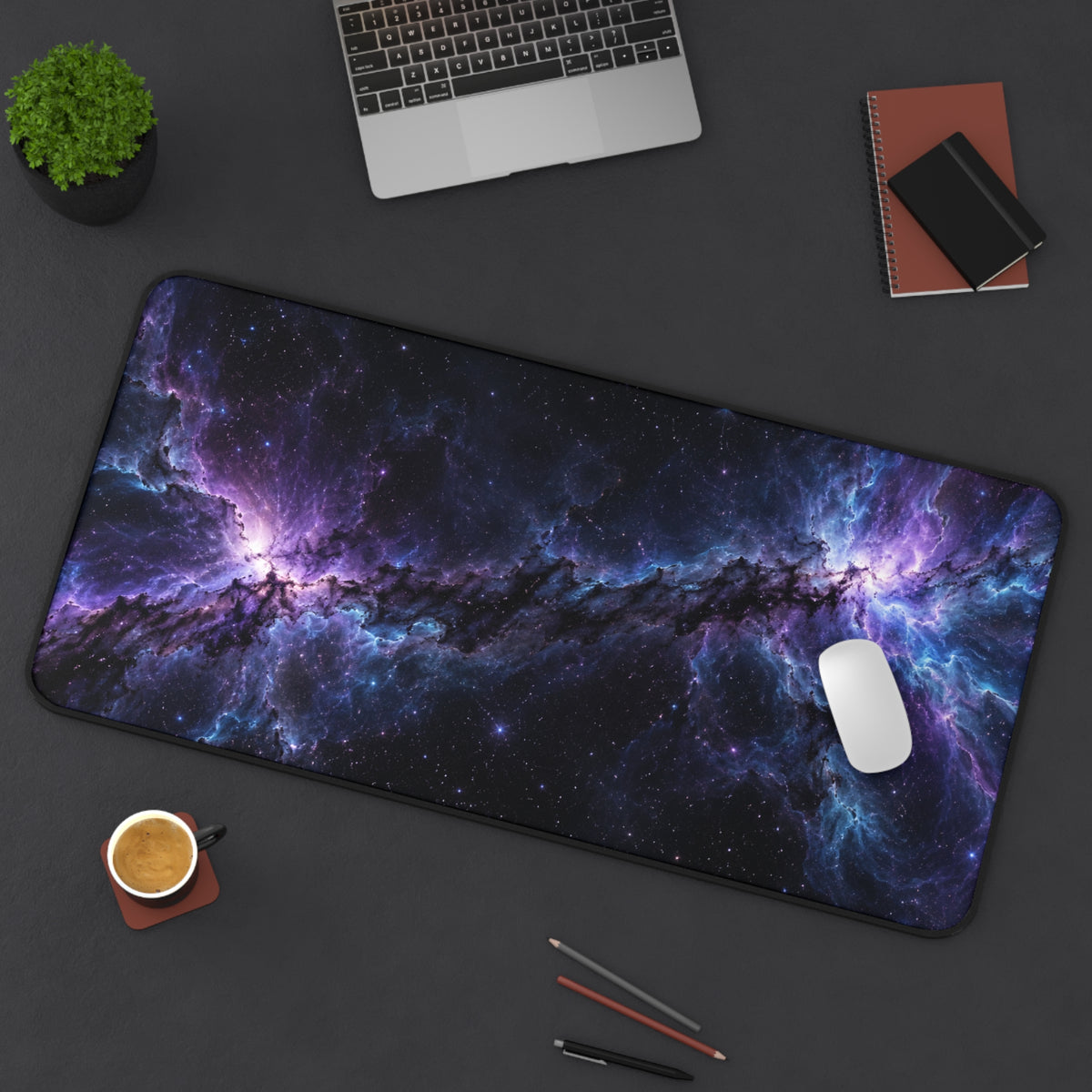Violet Rift 16" x 32" Desk Mat