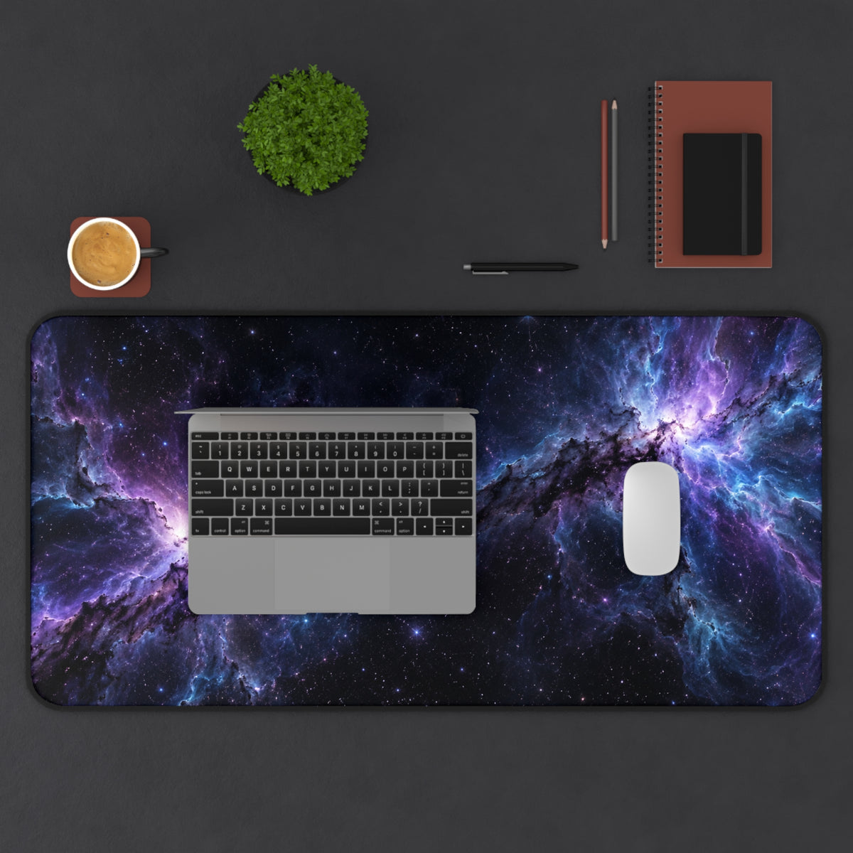 Violet Rift 16" x 32" Desk Mat