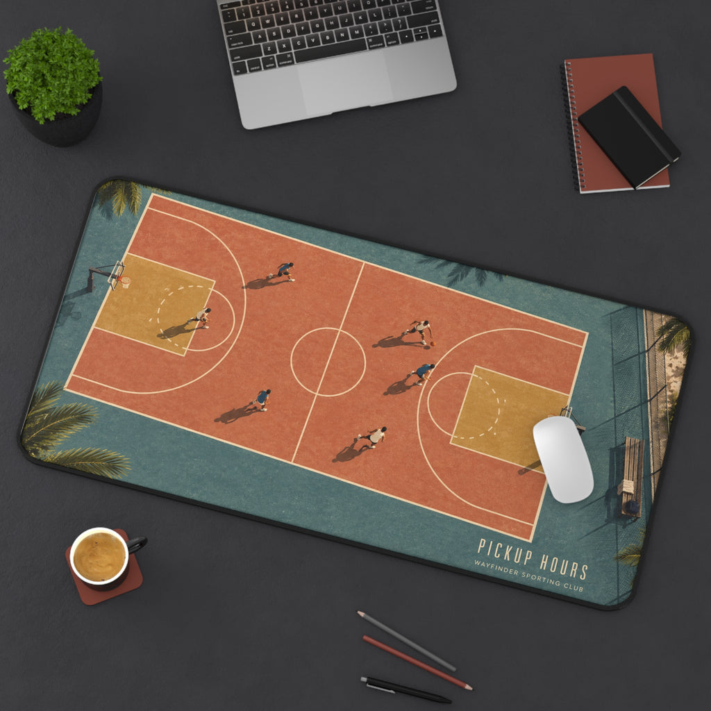 Pickup Hours 16" × 32" Desk Mat