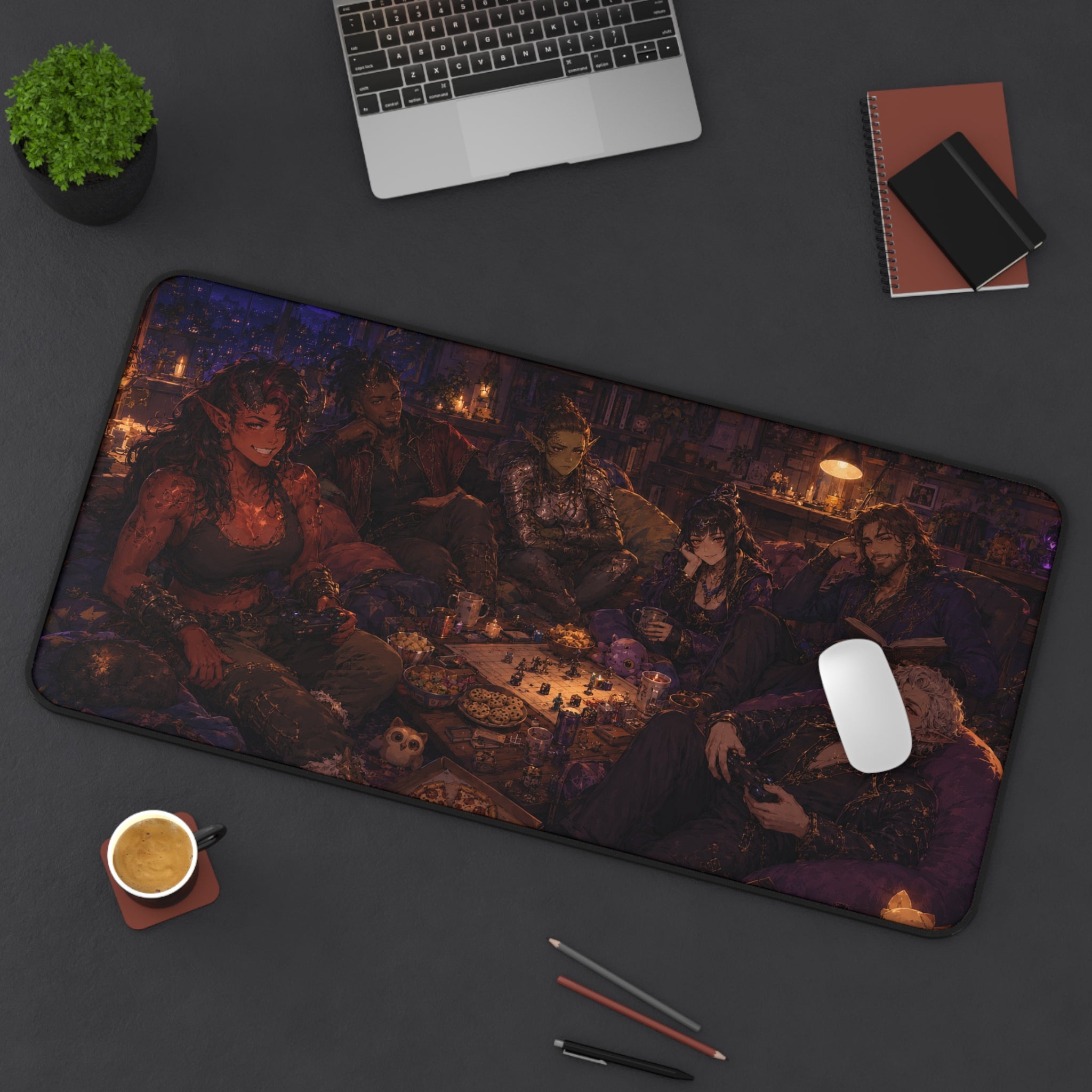 Long Rest Pending  16" × 32" Desk Mat