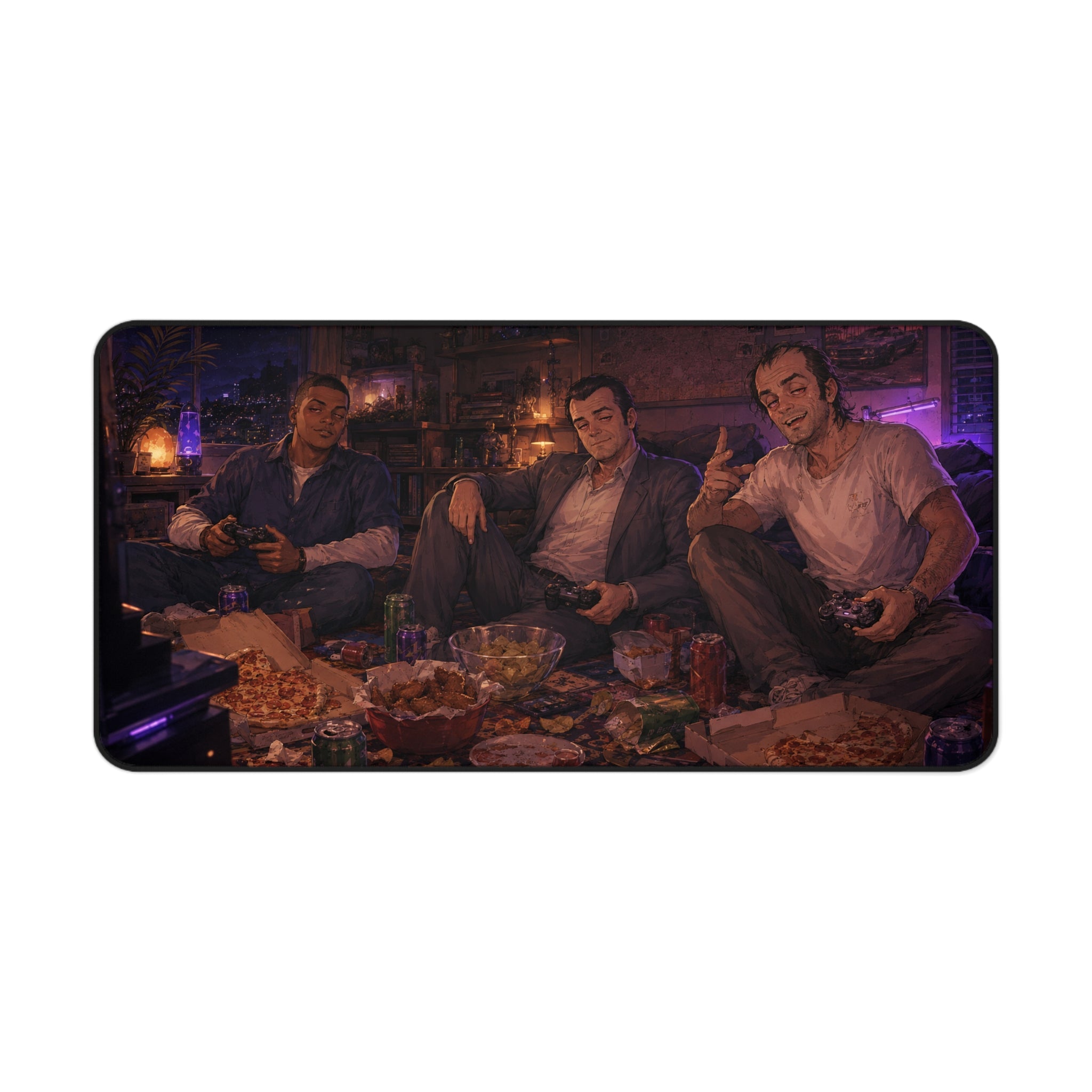 Last Save Before Sunrise 16" × 32" Desk Mat