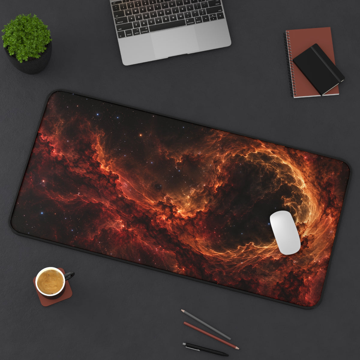Ember Veil 16" x 32" Desk Mat