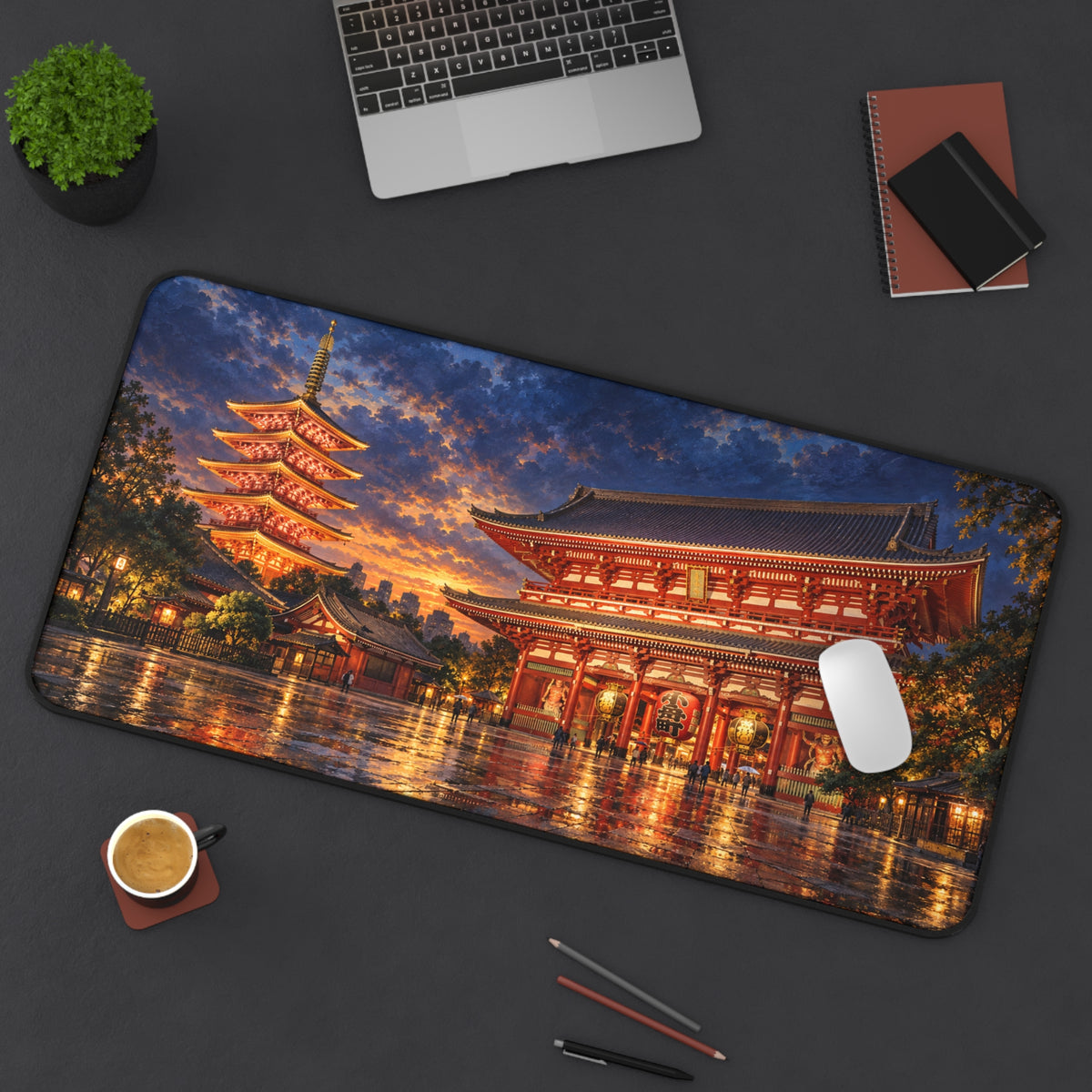 Missed the Last Train 16" x 32" Desk Mat